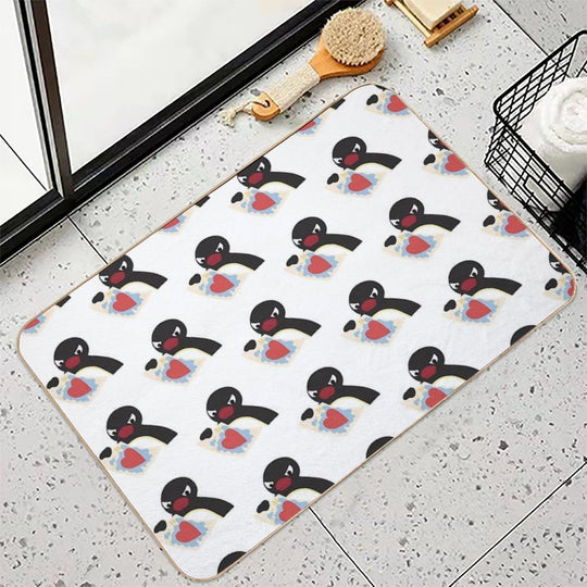 Pingu Heart Mood  Absorbent Bath Mat