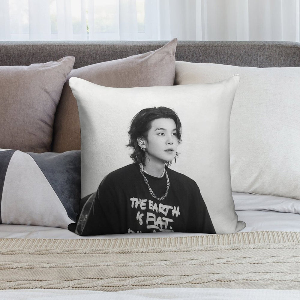 Yoongi Concert Soft Warmth Comfort Throw Pillow