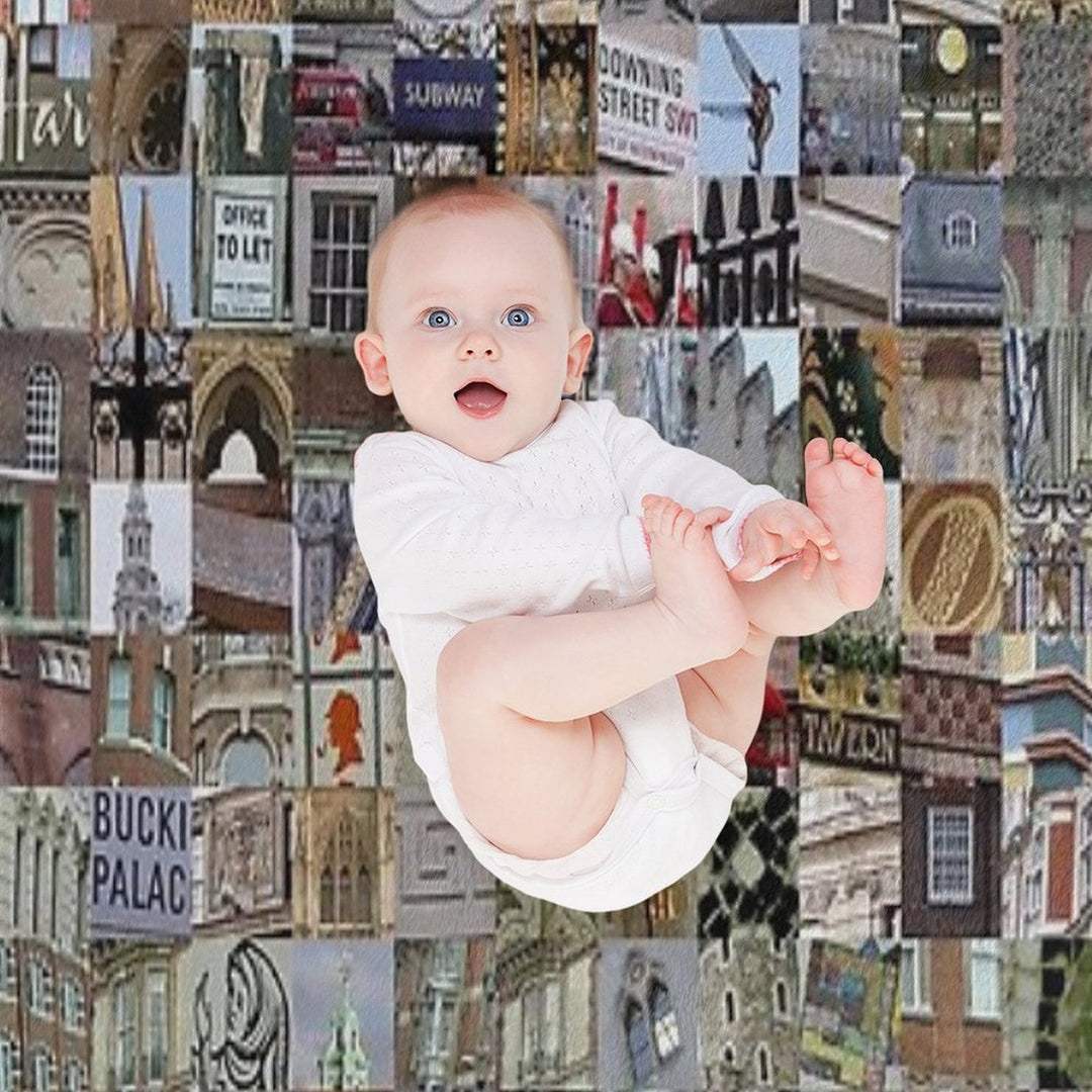 London, England Anti-pilling Throw Blanket