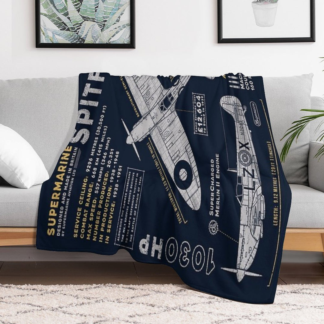 Spitfire Machine-washable Throw Blanket