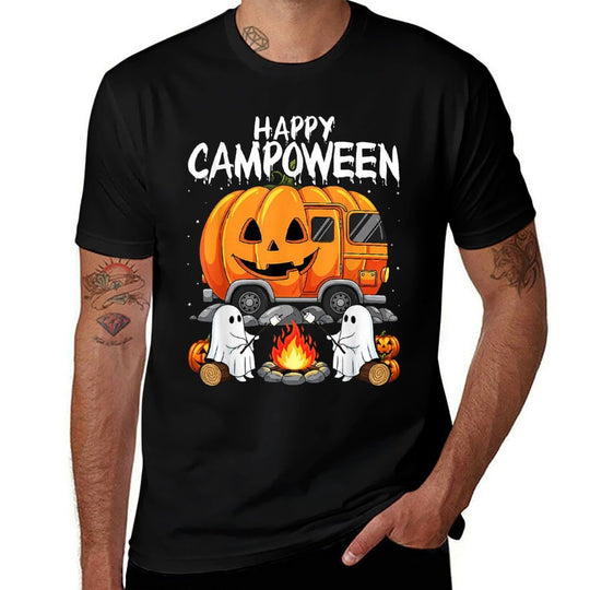 Happy Camp-O-Ween Halloween Camping Ghosts And Campfires  Affordable Price T-Shirt