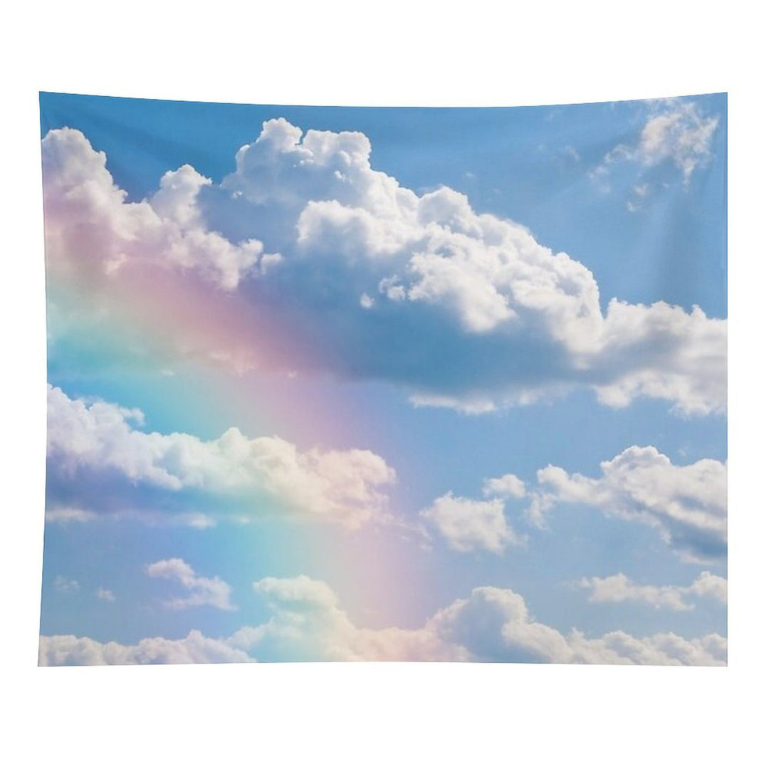 Rainbow Clouds Tapestry