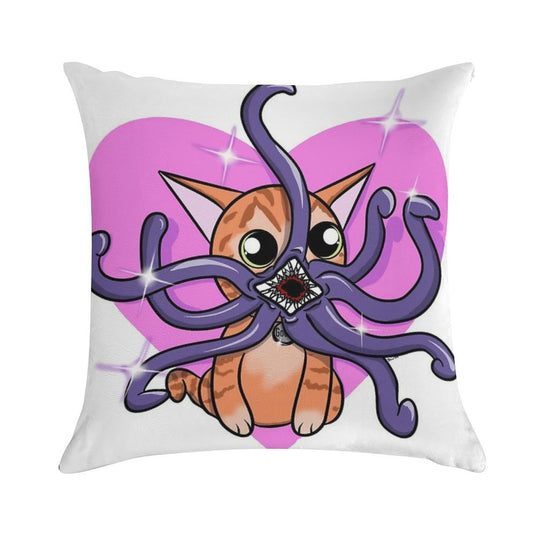 Love Goose The Cat Soft Fade-Resistant Throw Pillow