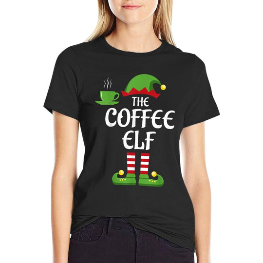 Coffee Elf Family Matching Group Christmas  Vintage-inspired T-Shirt