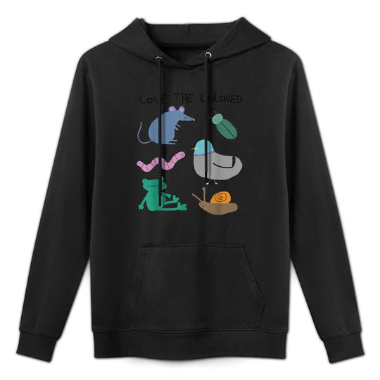 Cute Love The Unloved Pigeon Rat Frog Funny Animal Lover Moisture-Wicking Hoodie