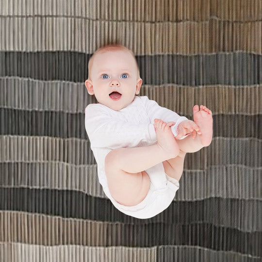 Black & Grey Horizontal Strap Abstract Retro Pattern Design Plush Throw Blanket