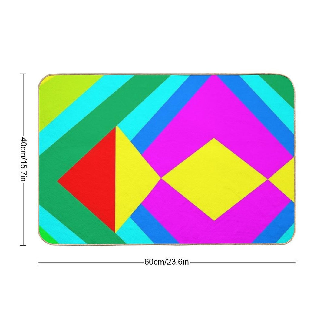 Arbitrary Abstract  Slip-Resistant Bath Mat