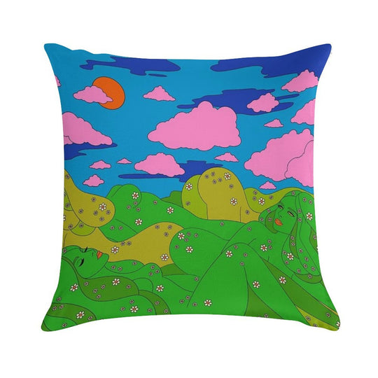 Miss Mountains Soft Home Decor Throw Pillow