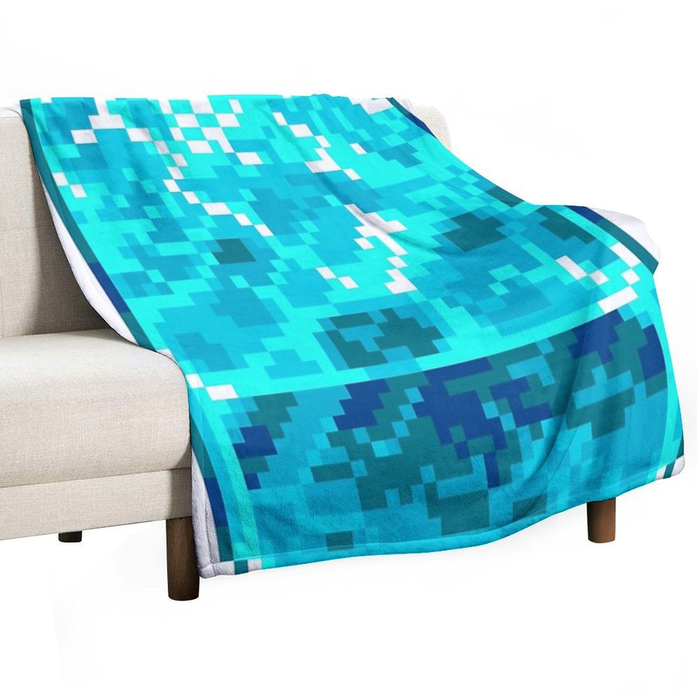 Pixel Water Eco-conscious Throw Blanket