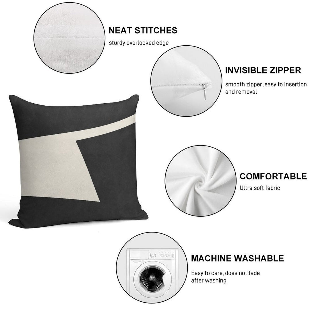 ABSTRACT SHAPES 02 Soft Style Accent Throw Pillow