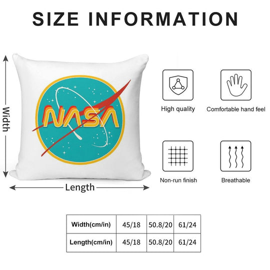 NASA RETRO Soft Home Decor Throw Pillow