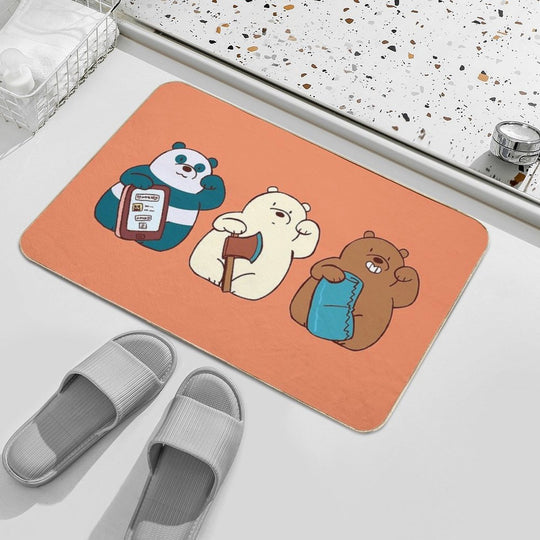 We Lucky Bears  Long-Lasting Bath Mat