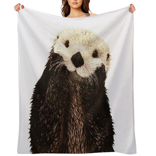 Otters Gonna Ott All-season Throw Blanket