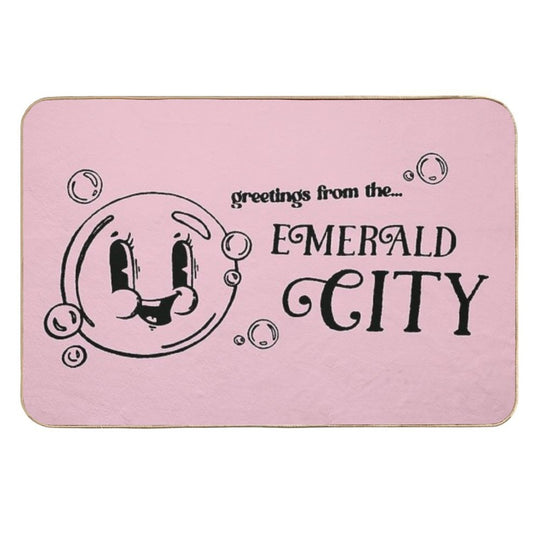 Greetings from The Emerald City  Pet-Safe Bath Mat