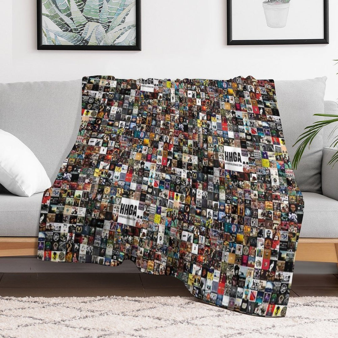BEST HIP HOP ALBUMS 1980 - 2019 Travel-friendly Throw Blanket