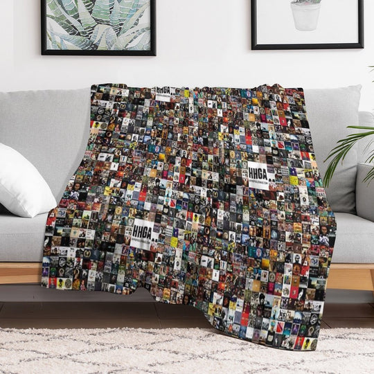 BEST HIP HOP ALBUMS 1980 - 2019 Travel-friendly Throw Blanket