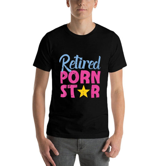 Inappropriate Retired Star Funny Adult Humor Joke Men Women  Quick-drying T-Shirt