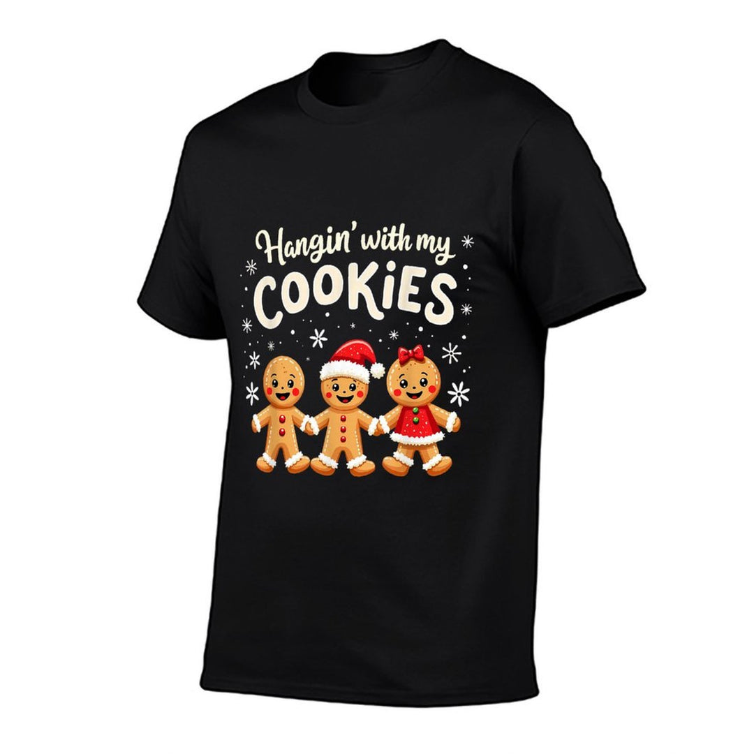 Hangin With My Cookies Gingerbread Christmas Funny Teacher  Classic T-Shirt
