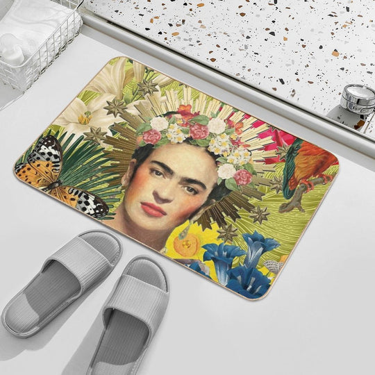 Frida Kahlo Corona  Multi-Purpose Bath Mat