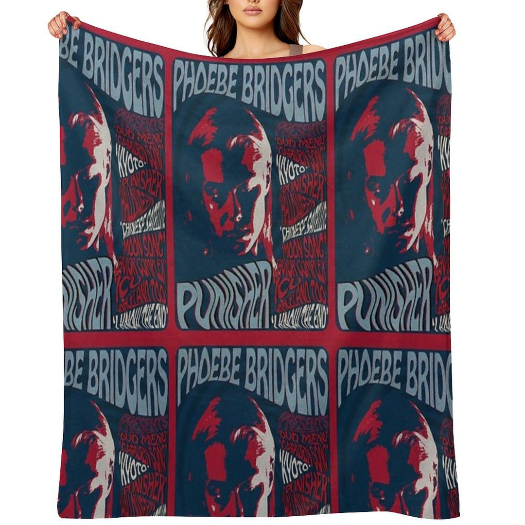 Phoebe Bridgers Psychedelic Punisher Gift-ready Throw Blanket