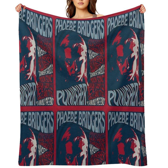 Phoebe Bridgers Psychedelic Punisher Gift-ready Throw Blanket