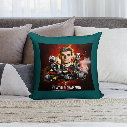 Max Verstappen Soft High-Density Material Throw Pillow