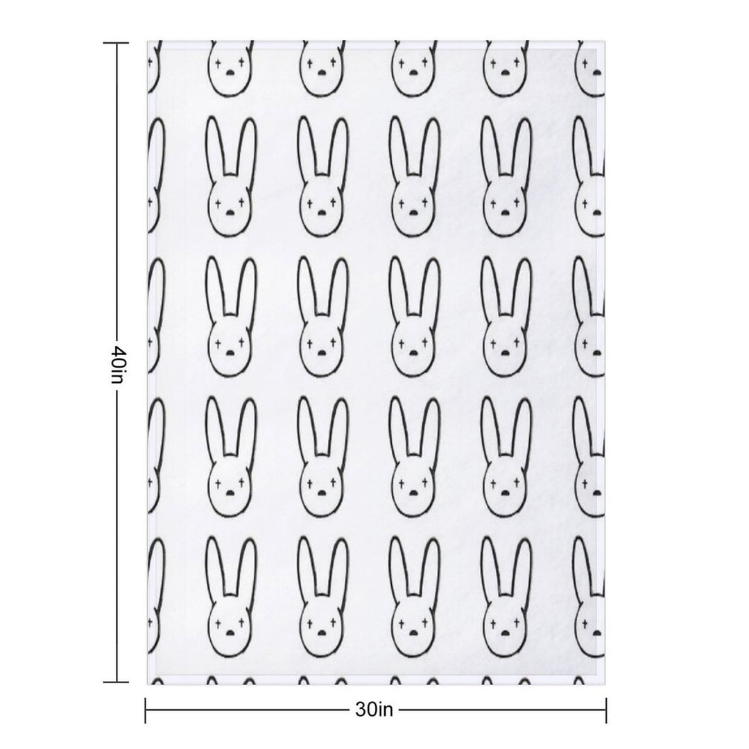 Bad Bunny Compact Throw Blanket