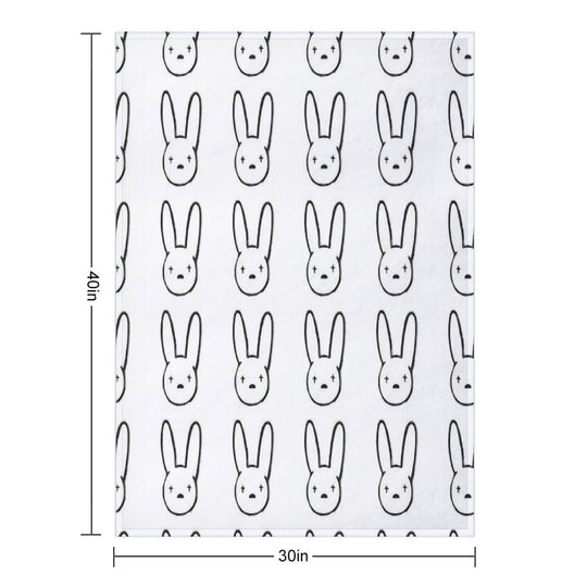 Bad Bunny Compact Throw Blanket
