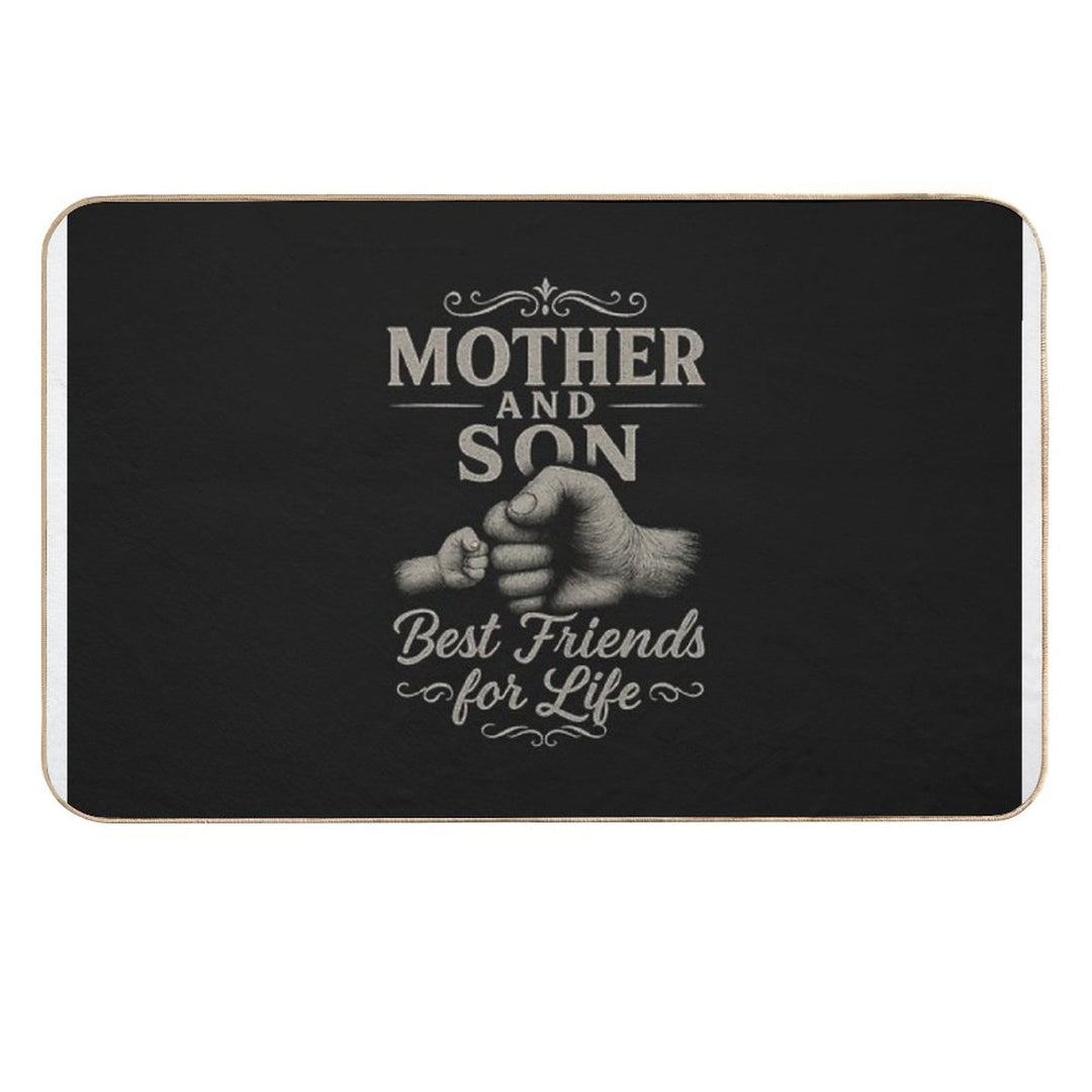 Mother And Son Best Friends for Life Matching Outfit  High-Traffic Bath Mat