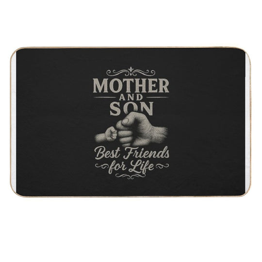Mother And Son Best Friends for Life Matching Outfit  High-Traffic Bath Mat