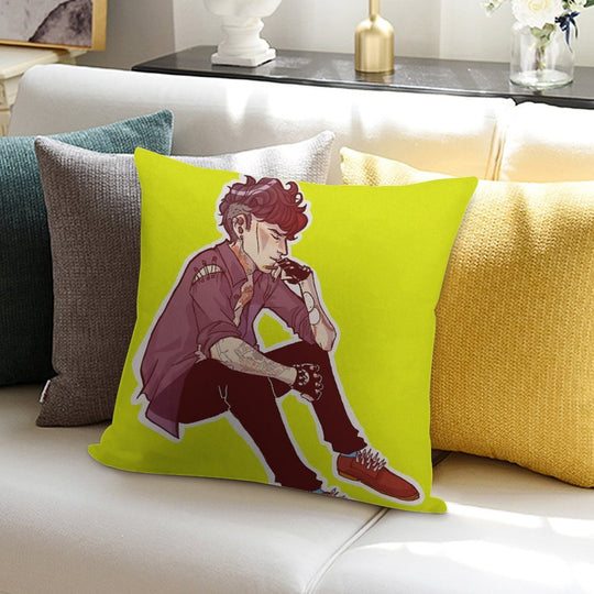 Punk!Lock Soft Fade-Resistant Throw Pillow