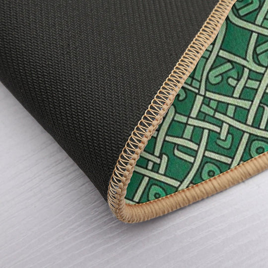 Modern Design Reminiscent of The Style of Celtic Knot Patterns  Toxin-Free Bath Mat