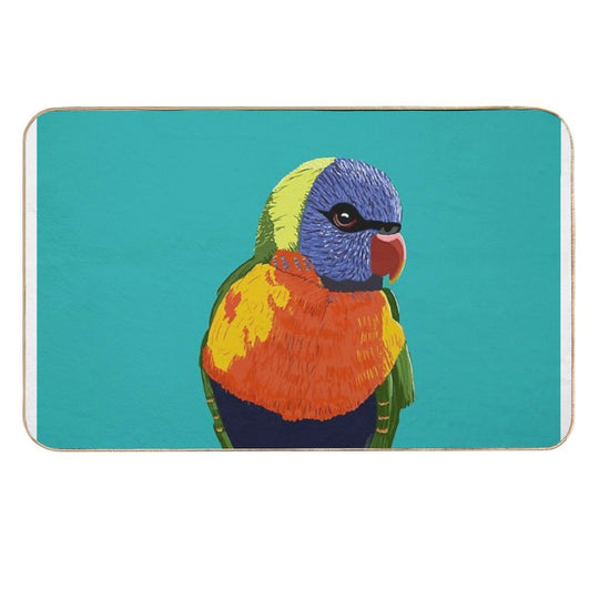 Rainbow Lorikeet  Stain-Proof Bath Mat
