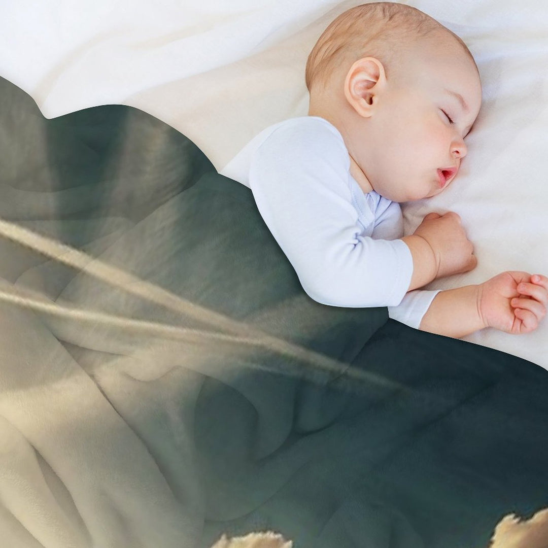 Lamborghini Sports Car on A Stunning Road Gift-ready Throw Blanket