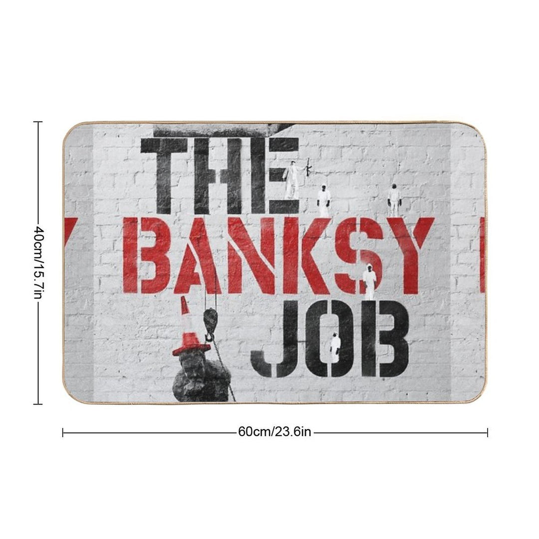 The Banksy Job Poster  Fade-Resistant Bath Mat