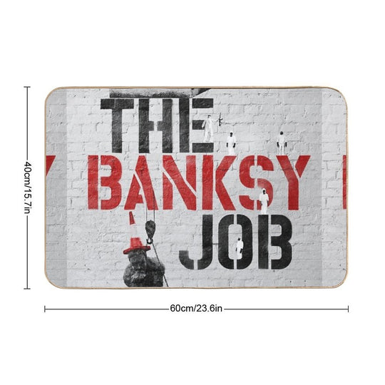 The Banksy Job Poster  Fade-Resistant Bath Mat