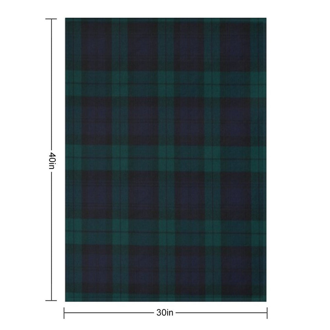 Black Watch Scottish Tartan Versatility Throw Blanket