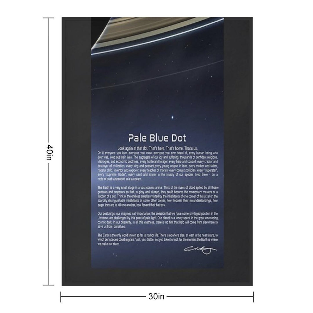 Pale Blue Dot - Carl Sagan Gift-ready Throw Blanket