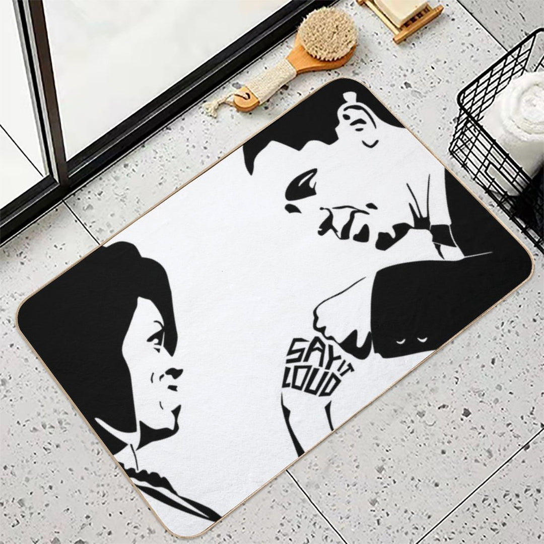 SAY IT LOUD Obama Fist Bump  Long-Lasting Bath Mat