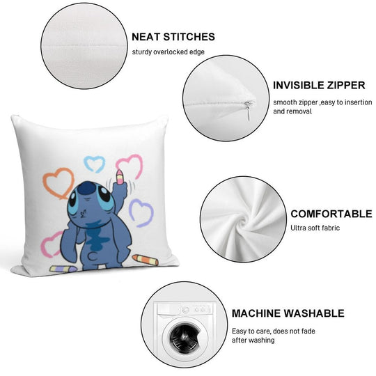 Stitch Love Soft Easy Maintenance Throw Pillow