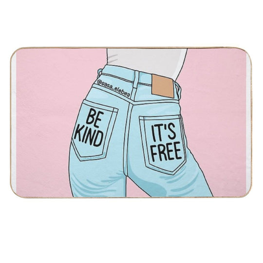 Be Kind by Sasa Elebea  High-Traffic Bath Mat