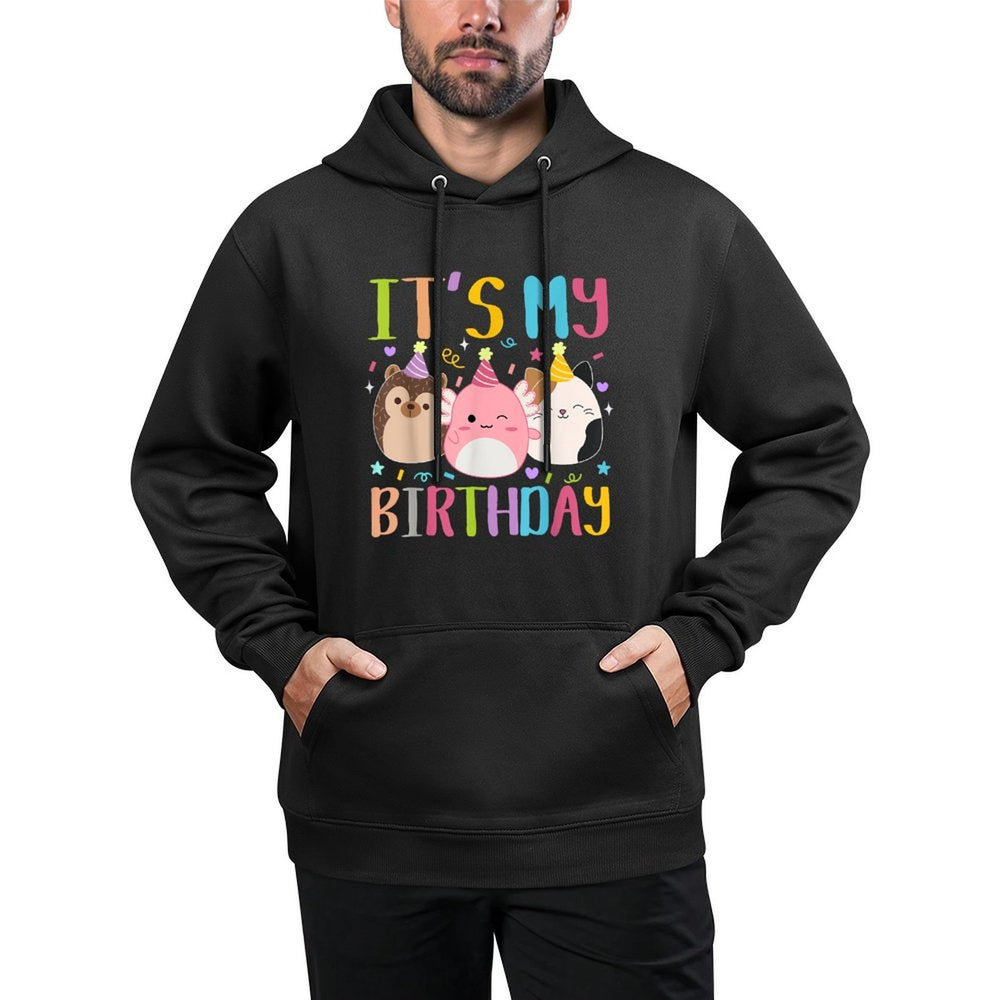 Birthday Squish Squad Great Gifts Cute for Kids Woman Durable Construction Hoodie