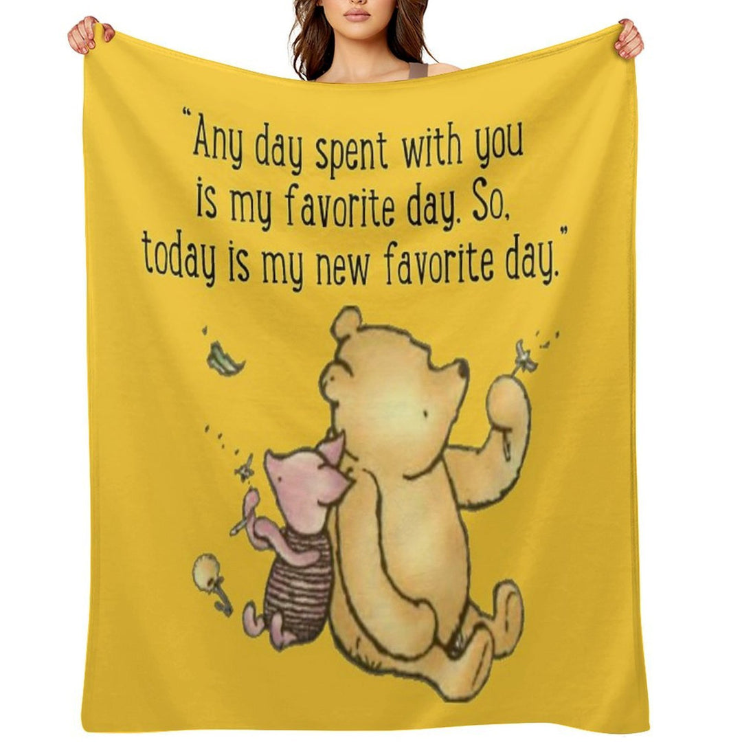 Winnie The Pooh Quote Gift-ready Throw Blanket