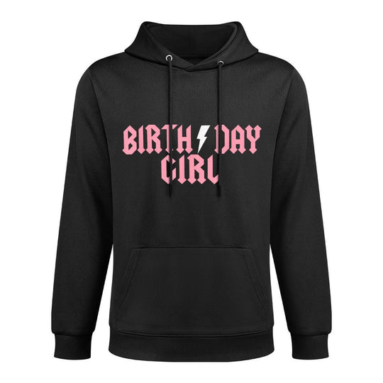 Rock N Roll Birthday Girl Birthday Rock Star Matching Family Casual Wear Hoodie