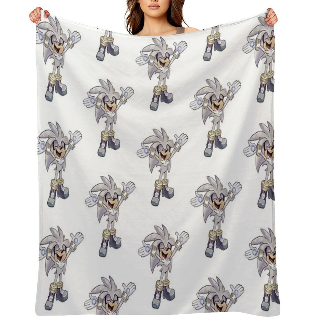 Silver Excited Versatility Throw Blanket