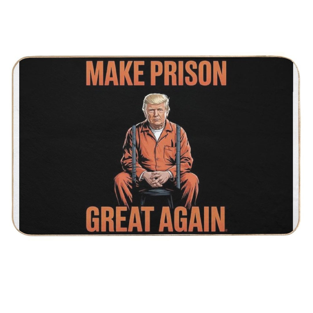 Trump Make Prison Great Again  Dirt-Trapping Bath Mat