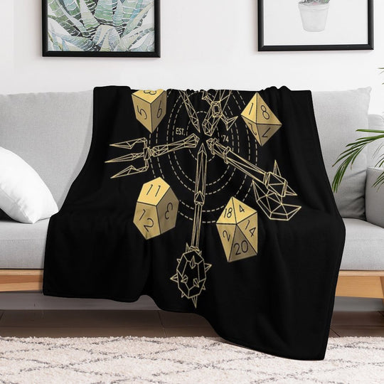 Dungeons & Dragons - Choose Your Weapon Compact Throw Blanket