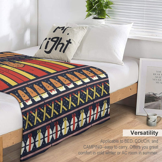 Christmas Nuggets Sustainable Throw Blanket