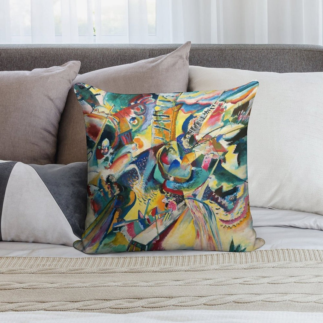 Improvisation Gorge, Wassily Kandinsky Soft Washable Throw Pillow