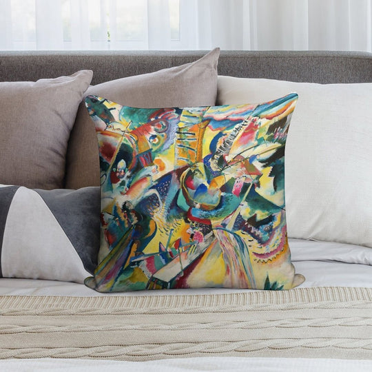 Improvisation Gorge, Wassily Kandinsky Soft Washable Throw Pillow